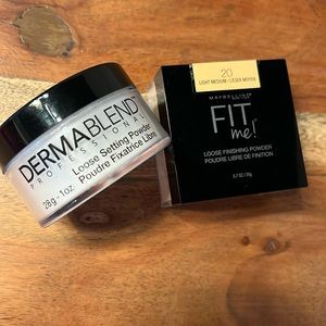 Maybelline Finishing Powder & Dermablend Setting Powder 🤍